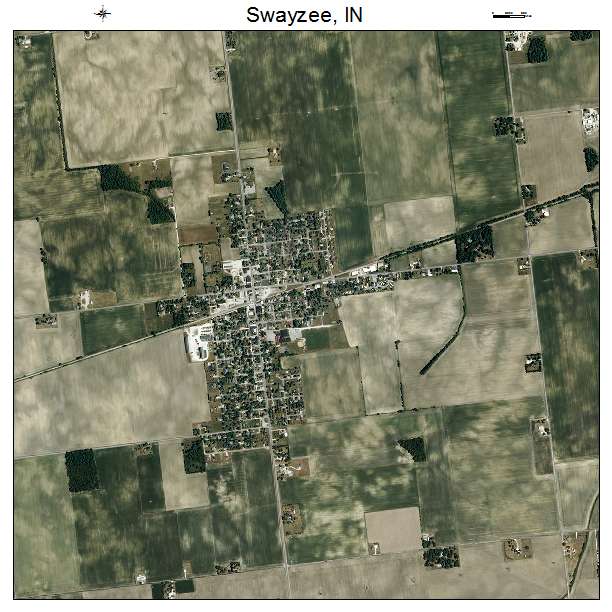 Swayzee, IN air photo map
