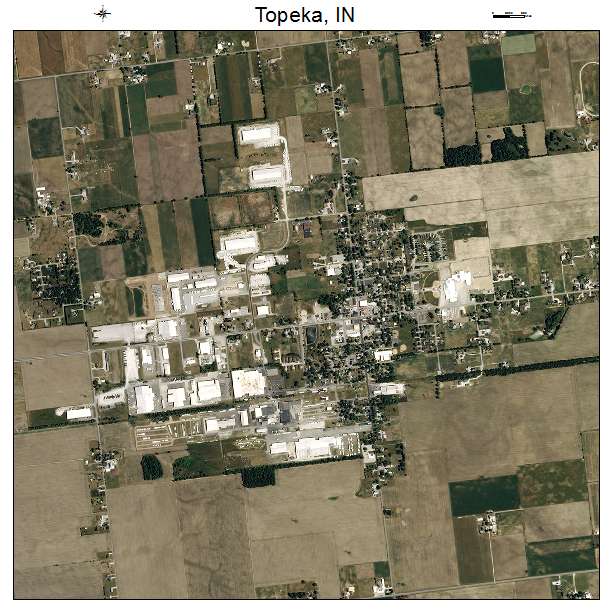 Topeka, IN air photo map