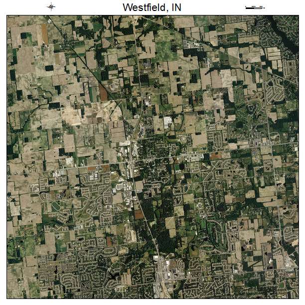 Westfield, IN air photo map