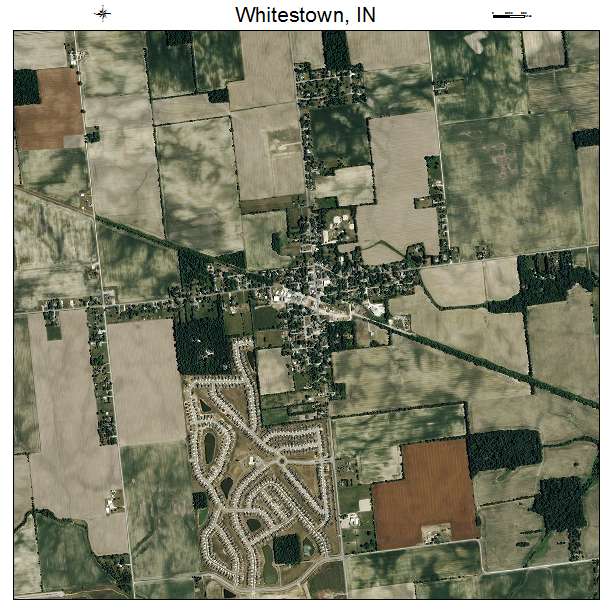 Whitestown, IN air photo map
