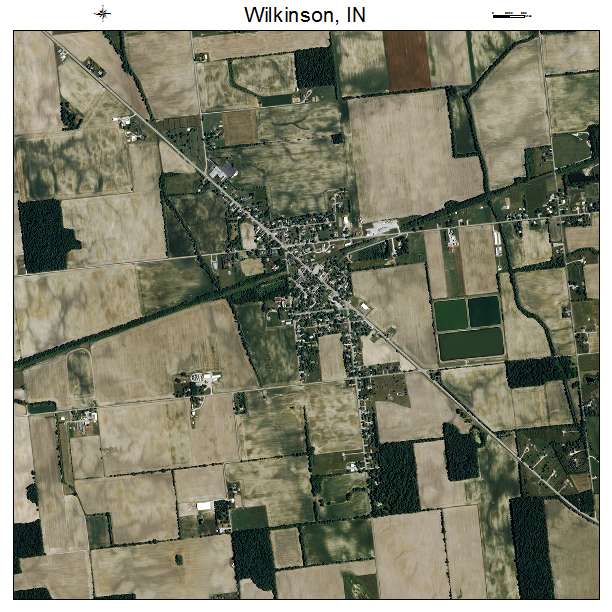 Wilkinson, IN air photo map