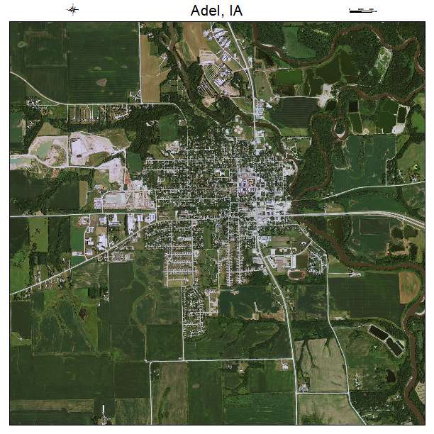 Adel, IA air photo map