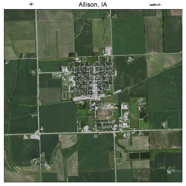 Allison, IA air photo map