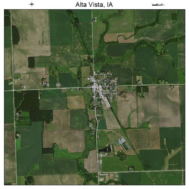Alta Vista, IA air photo map