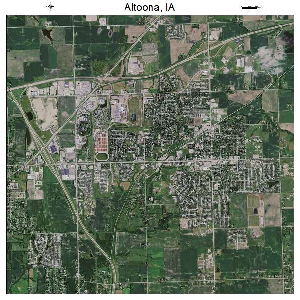 Altoona, IA air photo map