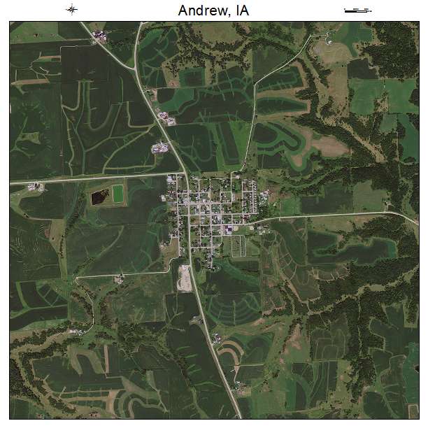 Andrew, IA air photo map