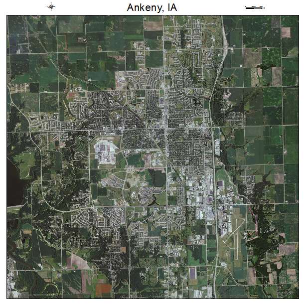 Ankeny, IA air photo map
