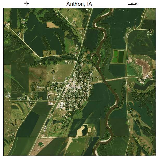 Anthon, IA air photo map