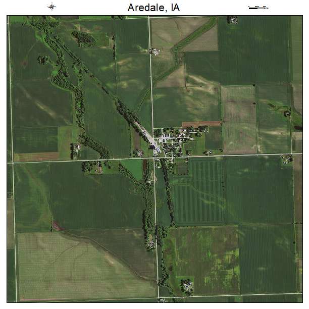 Aredale, IA air photo map
