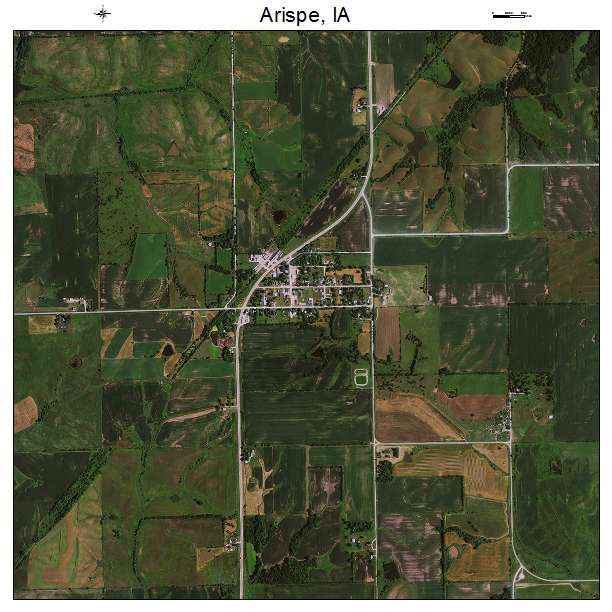 Arispe, IA air photo map