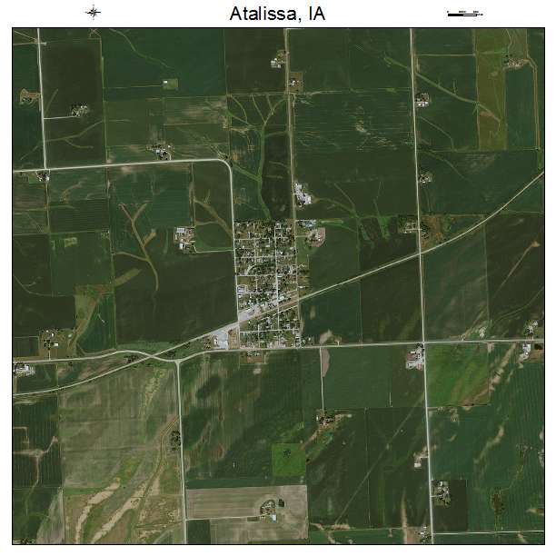 Atalissa, IA air photo map