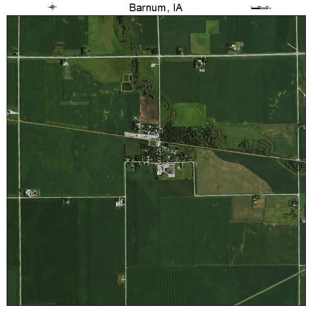 Barnum, IA air photo map