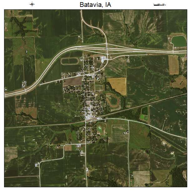 Batavia, IA air photo map