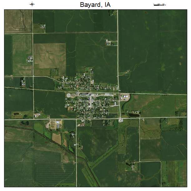 Bayard, IA air photo map