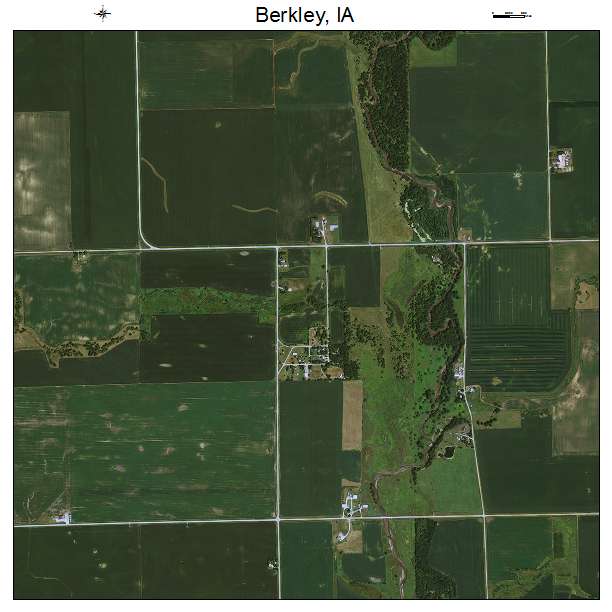 Berkley, IA air photo map