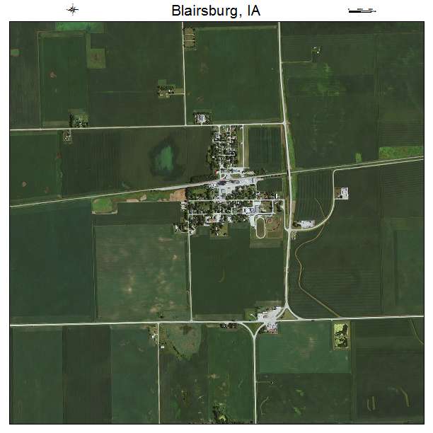 Blairsburg, IA air photo map