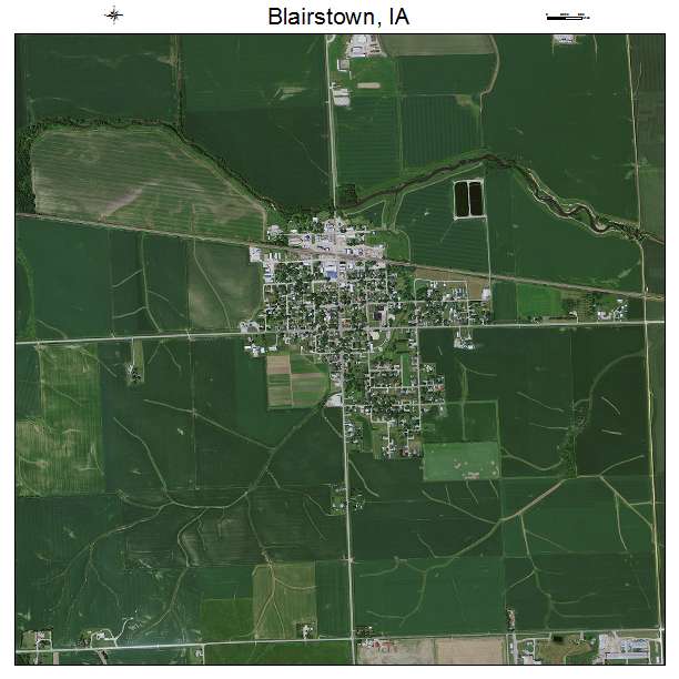 Blairstown, IA air photo map