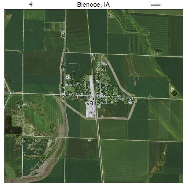 Blencoe, IA air photo map