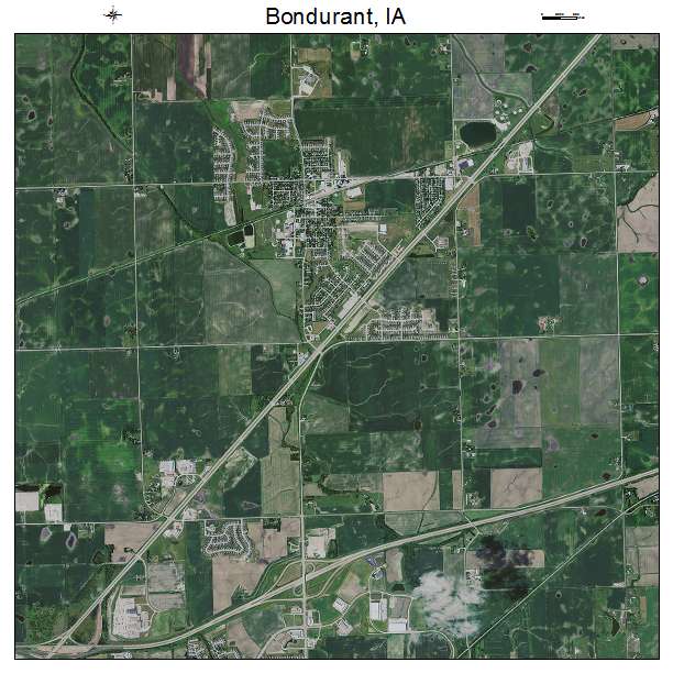 Bondurant, IA air photo map