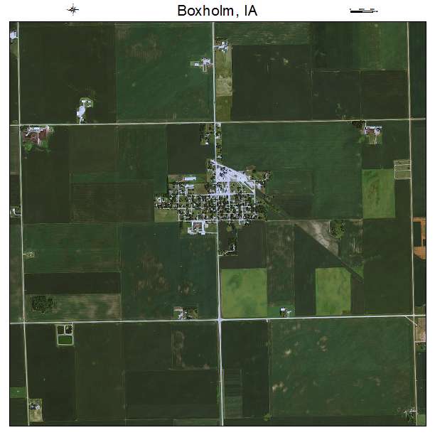 Boxholm, IA air photo map