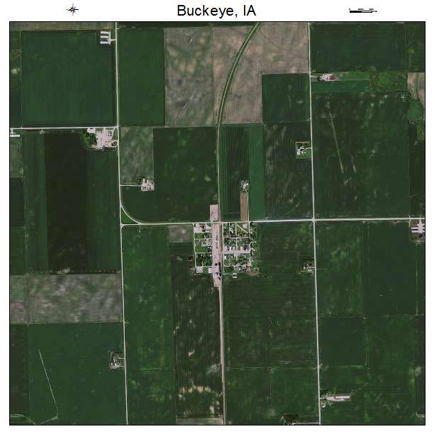 Buckeye, IA air photo map