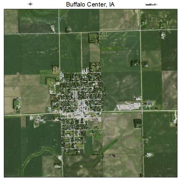 Buffalo Center, IA air photo map
