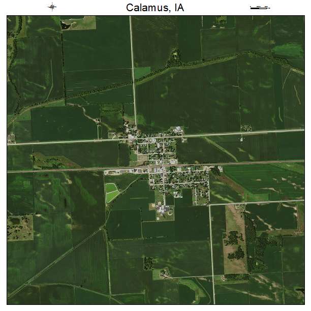 Calamus, IA air photo map