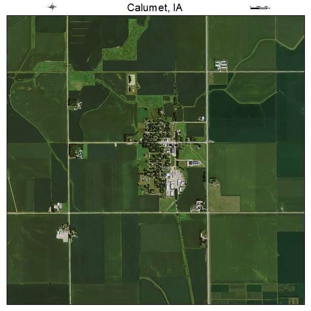Calumet, IA air photo map