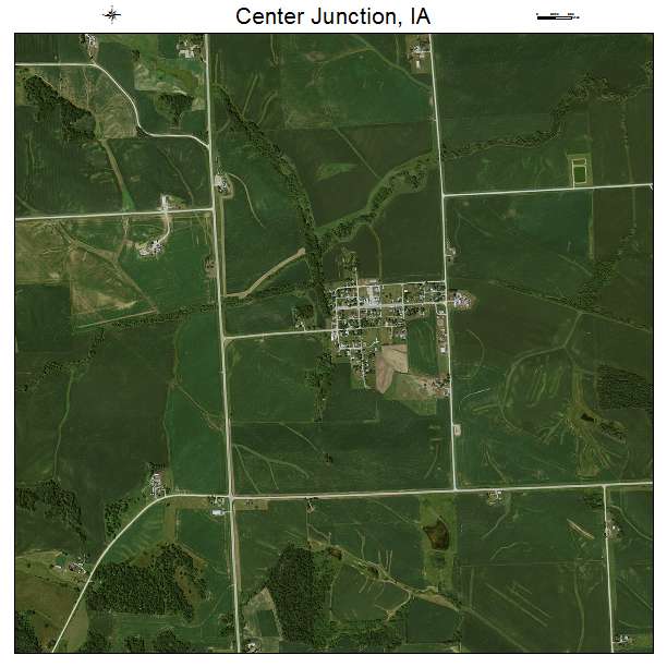 Center Junction, IA air photo map
