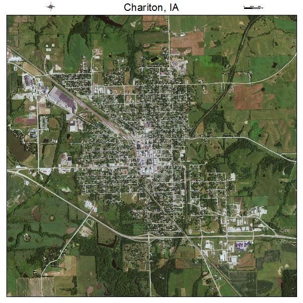 Chariton, IA air photo map