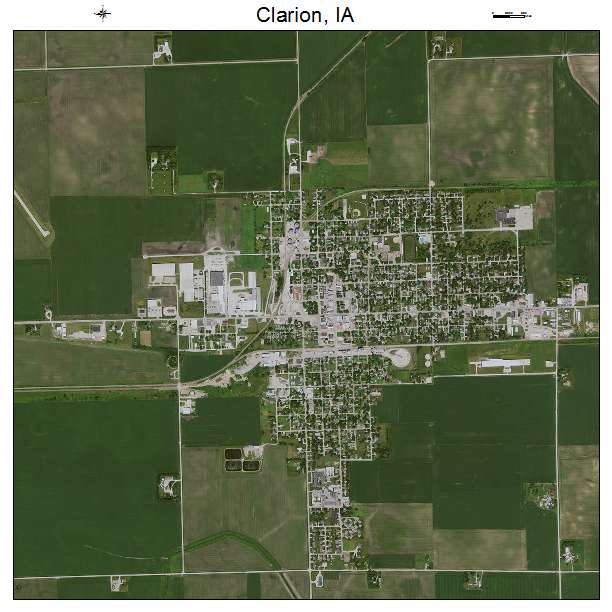 Clarion, IA air photo map