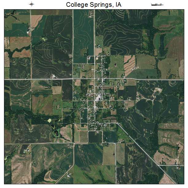 College Springs, IA air photo map