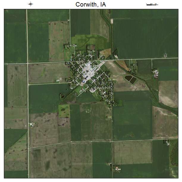 Corwith, IA air photo map