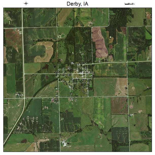 Derby, IA air photo map