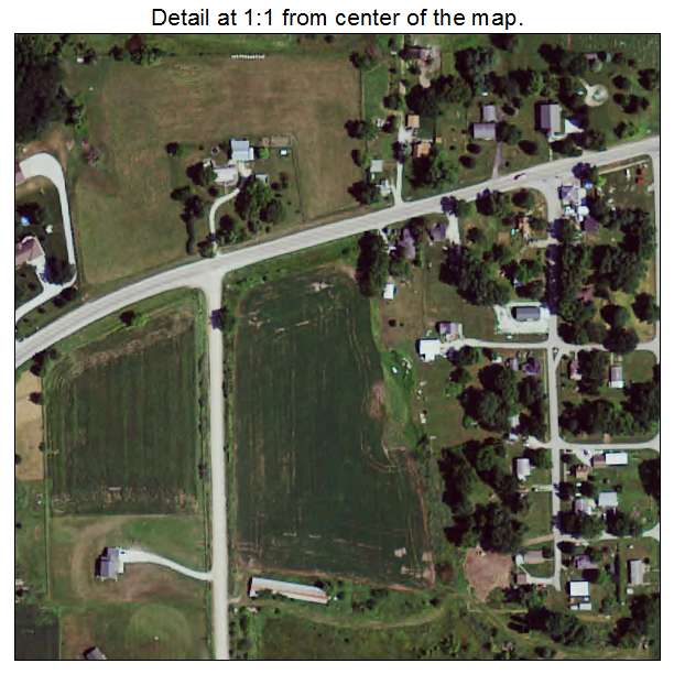 Ackworth, Iowa aerial imagery detail