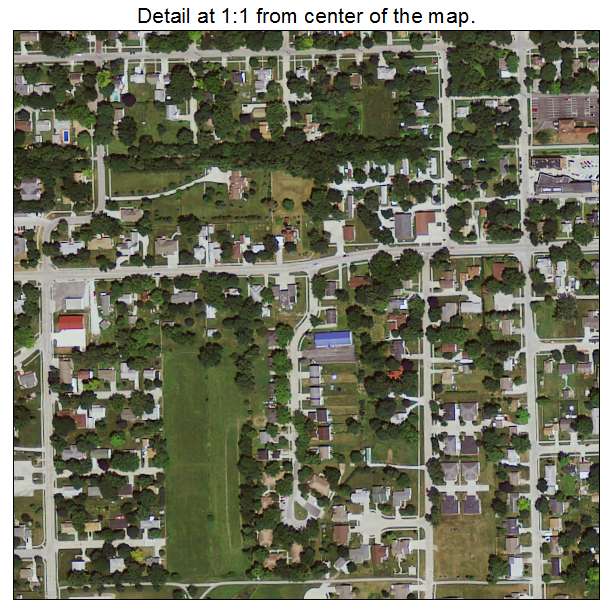 Adel, Iowa aerial imagery detail