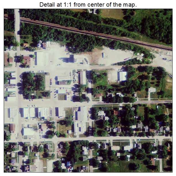 Afton, Iowa aerial imagery detail