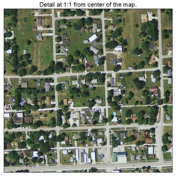 Agency, Iowa aerial imagery detail