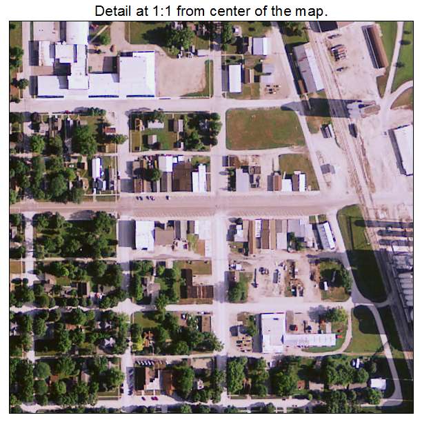 Albert City, Iowa aerial imagery detail