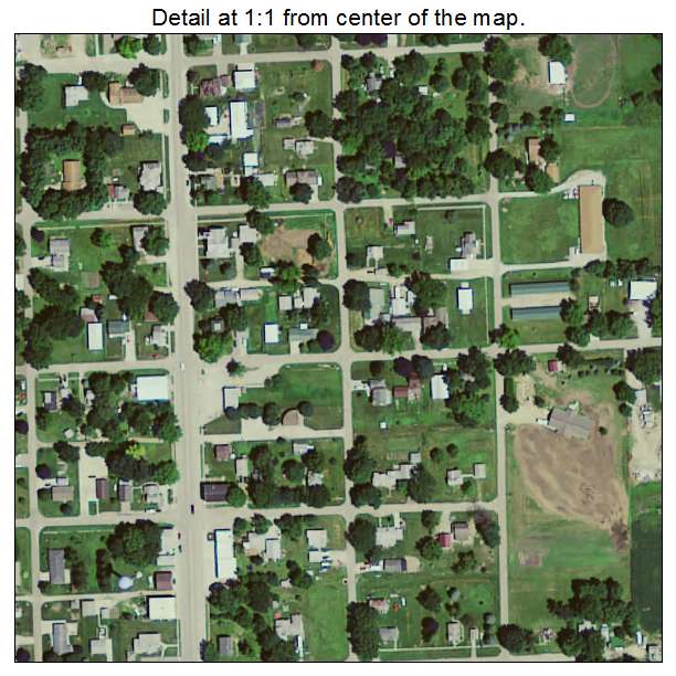 Albion, Iowa aerial imagery detail