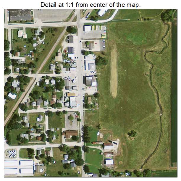 Alburnett, Iowa aerial imagery detail