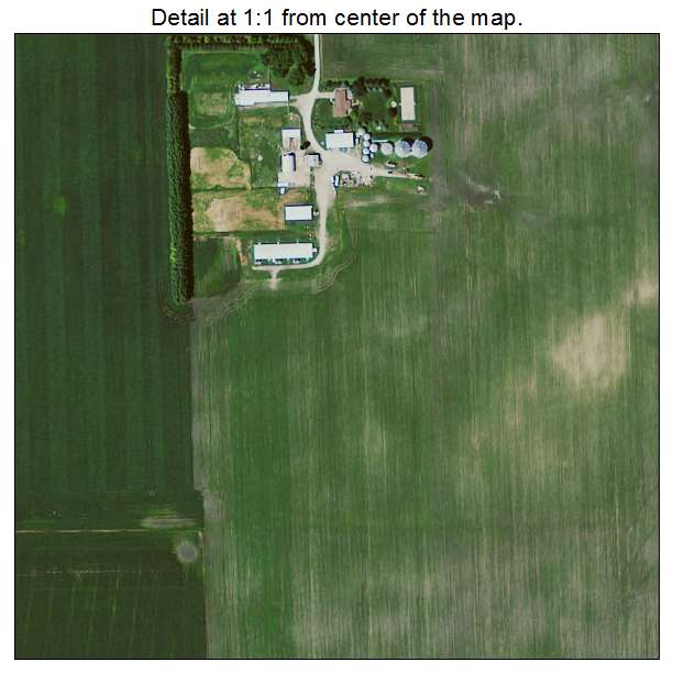 Alden, Iowa aerial imagery detail