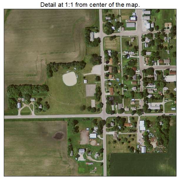 Alexander, Iowa aerial imagery detail