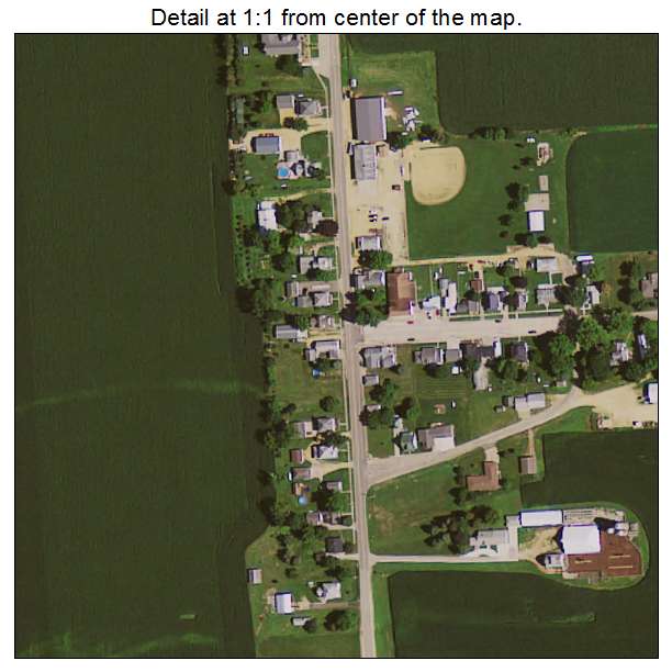 Andover, Iowa aerial imagery detail