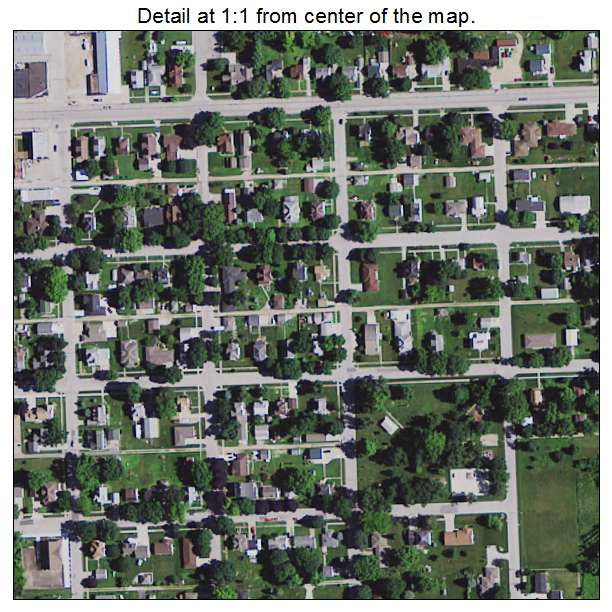 Aplington, Iowa aerial imagery detail