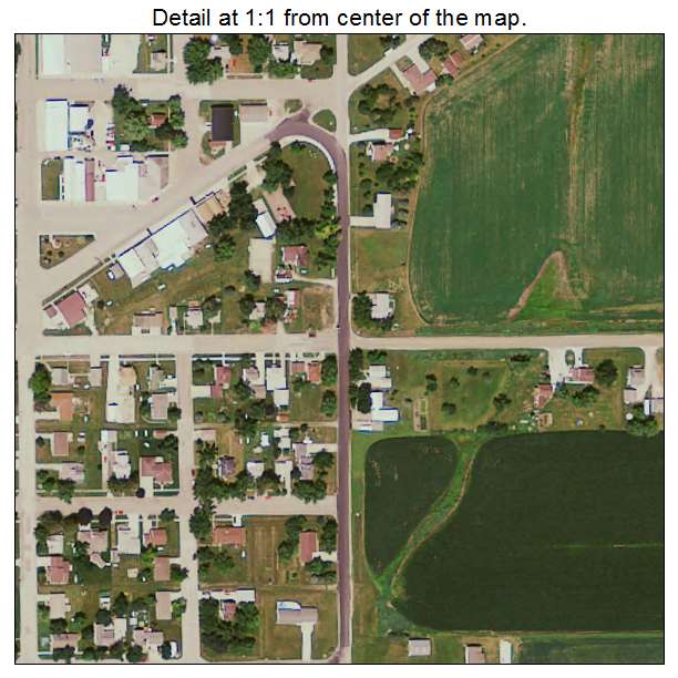 Arcadia, Iowa aerial imagery detail