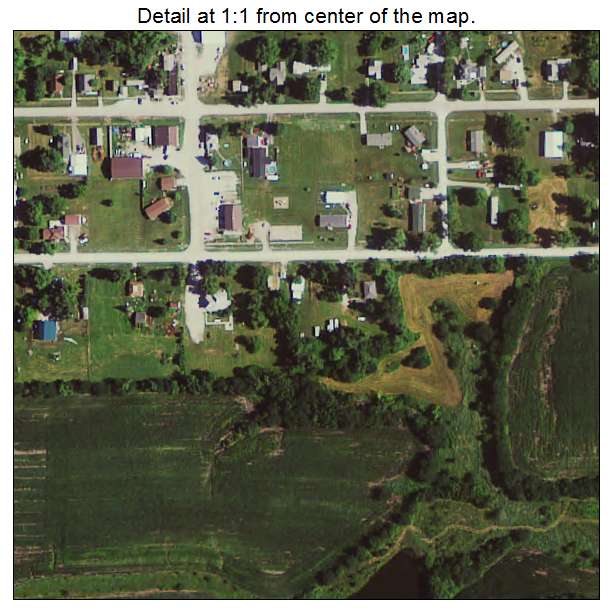 Arispe, Iowa aerial imagery detail