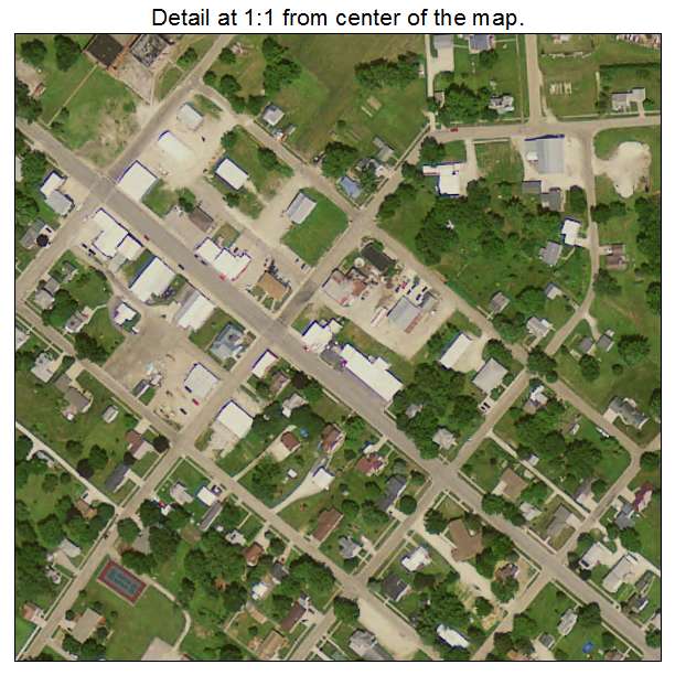 Arlington, Iowa aerial imagery detail