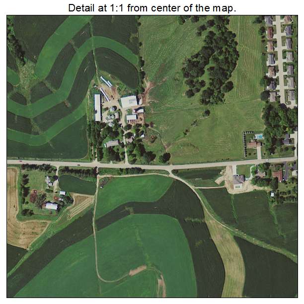 Asbury, Iowa aerial imagery detail