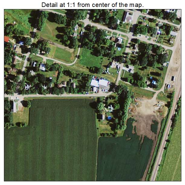 Ashton, Iowa aerial imagery detail